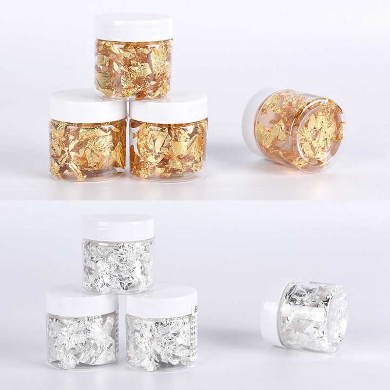 百貨鋪 食用金箔紙料理慕斯蛋糕烘焙西點裝飾金箔碎片0 1g 蝦皮購物