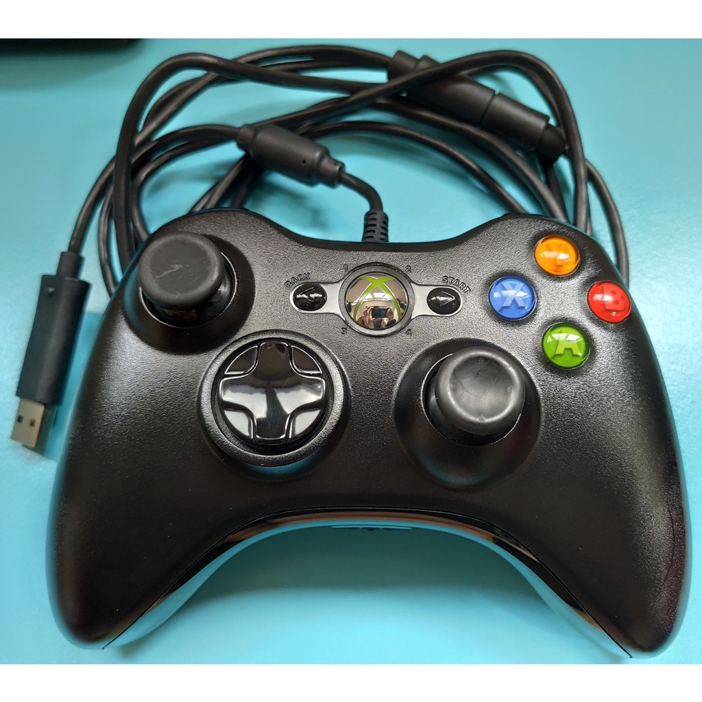 XBOX360 原廠有線控制器手把 雙震動遊戲手柄 PC/USB