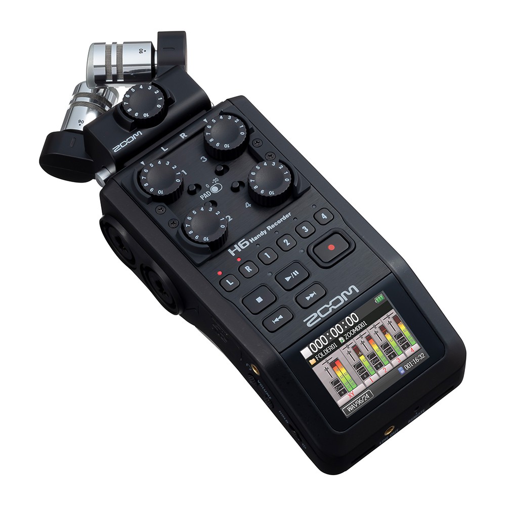 ZOOM H6 BLACK 現貨 手持數位錄音機 可換麥克風頭 混音 六軌同步錄音 限量黑 [相機專家] [公司貨]