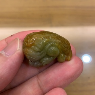 天然緬甸玉A貨 翡翠 金蟾 蟾蜍 擺件 擺飾