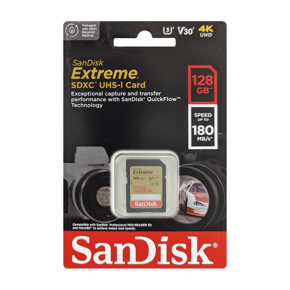 閃迪 SanDisk 128GB Extreme SDXC UHS-I 記憶卡 - 180MB/s(平行進口)