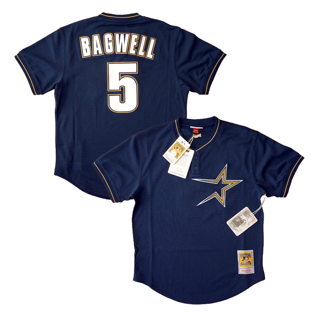 Mitchell &amp; Ness 太空人隊 Jeff Bagwell 1997 Mesh BP 球衣