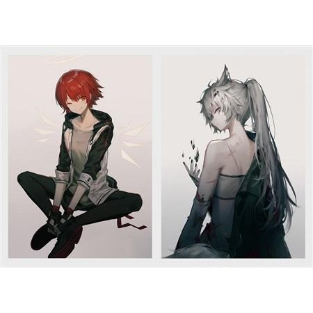 白阿尼 現貨 獨家代理 明日方舟 泡沫邊界frothy Boundary 明信片by幻象黑兔插畫二維鏡像 蝦皮購物