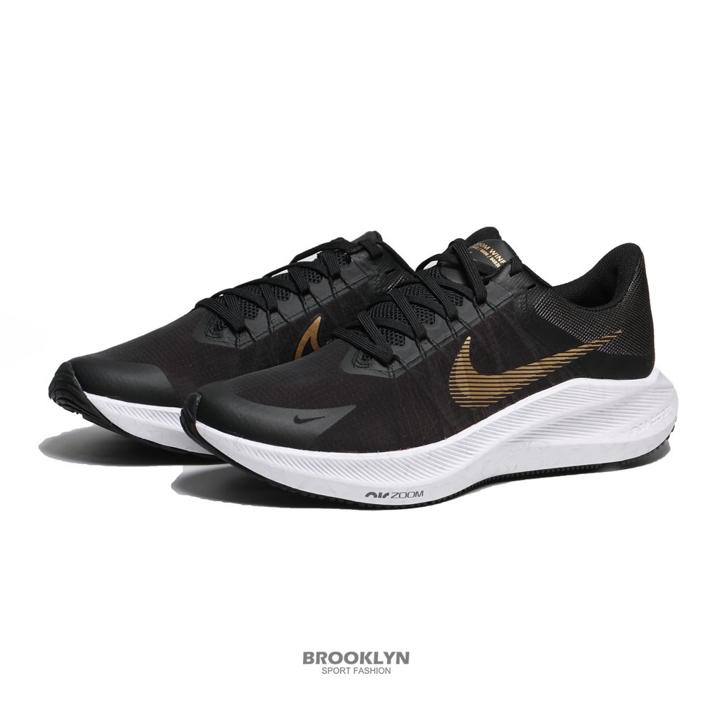 NIKE 慢跑鞋 ZOOM WINFLO 8 黑金 訓練鞋 男 (布魯克林) CW3419-009