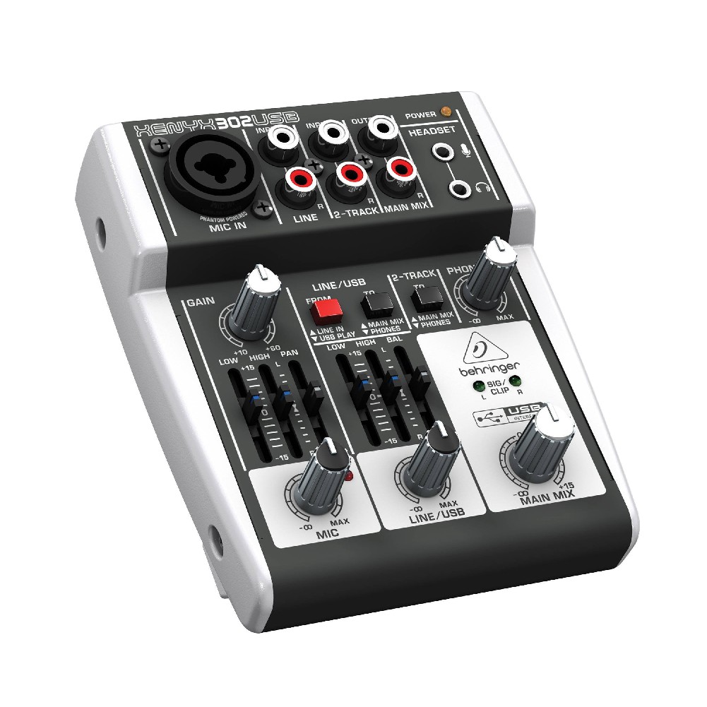 BEHRINGER XENYX 302 USB Mixer 錄音介面 輸入EQ調整、內錄功能 公司貨 【宛伶樂器】