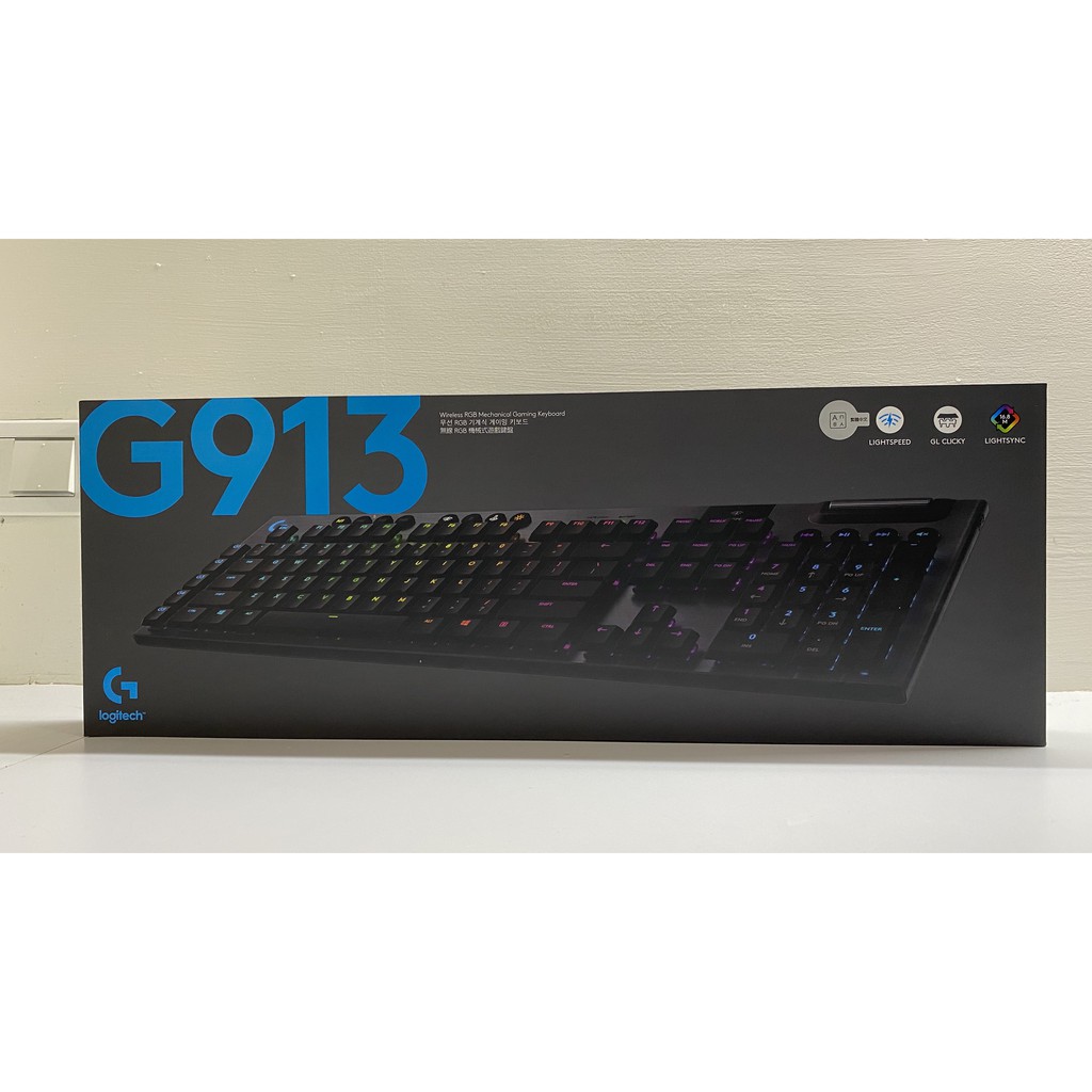 羅技G913 無線RGB機械式短軸遊戲鍵盤- 青軸
