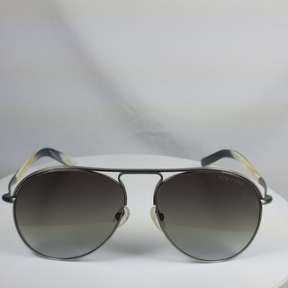 『逢甲眼鏡』TOM FORD 太陽眼鏡 全新正品 質感金屬細框 偽象牙鏡腳 飛官設計款【TF448 14P】