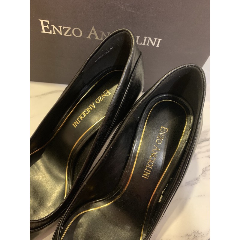 全新專櫃品牌enzo Angiolini 高跟鞋跟鞋黑色 蝦皮購物