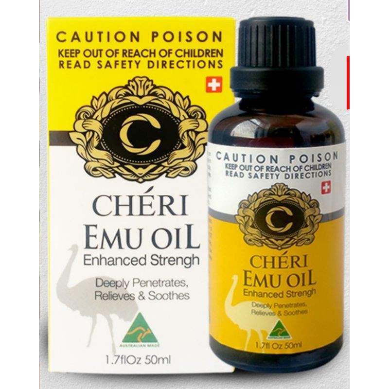 澳洲Cheri Emu Oil 鴯鶓按摩油（enhanced strengh白金強效版） 50ml （澳洲購入）