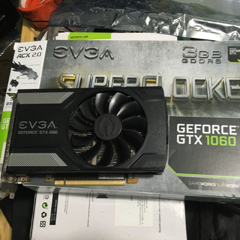 EVGA GeForce GTX 1060 SC 3GB 五年保