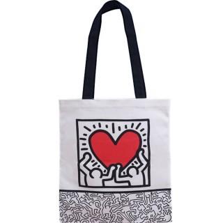 OLAY x Keith Haring 聯名托特包 插畫 帆布袋 塗鴉 手提袋 單肩包 提袋 環保袋 購物袋