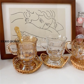 ZERO HOME琥珀香檳色高腳玻璃杯 果汁杯咖啡杯 下午茶杯#超取請聊聊我#預購