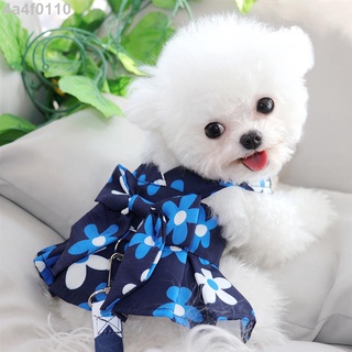 寵物牽引繩貓咪泰迪博美比熊狗狗外出胸背帶衣服小型犬夏季薄款 寵物衣服 寵物服飾~嬉皮狗