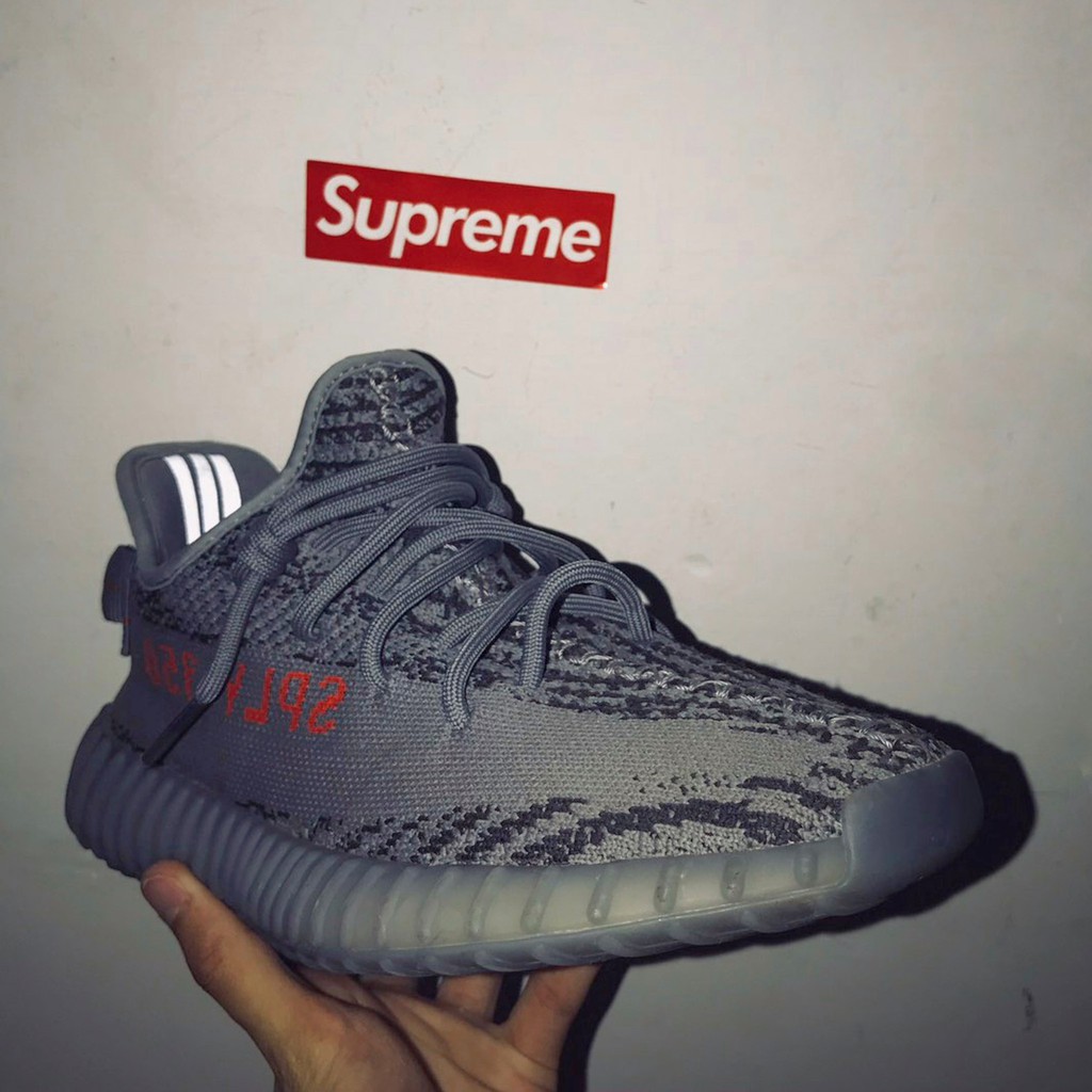 可教你綁kaws Us9 Adidas Yeezy Boost 350v2 灰橘 Beluga2.0 歐洲限定 鞋帶反光