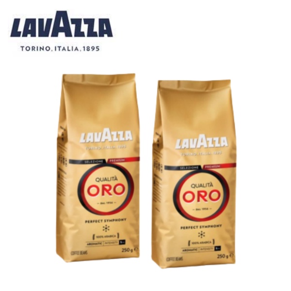 二入/組 義大利【LAVAZZA】ORO金牌咖啡豆｜250g x2包｜總代理公司貨｜含稅開發票