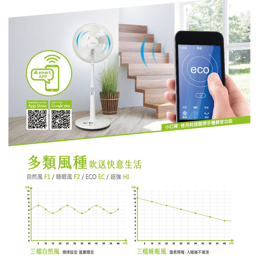 Airmate 艾美特14吋app智能遙控dc立地電扇fs35m182rp 蝦皮購物