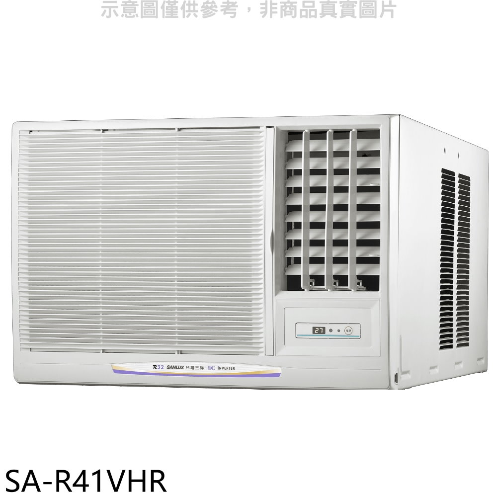 SANLUX台灣三洋R32變頻冷暖右吹窗型冷氣6坪SA-R41VHR標準安裝三年安裝保固 大型配送