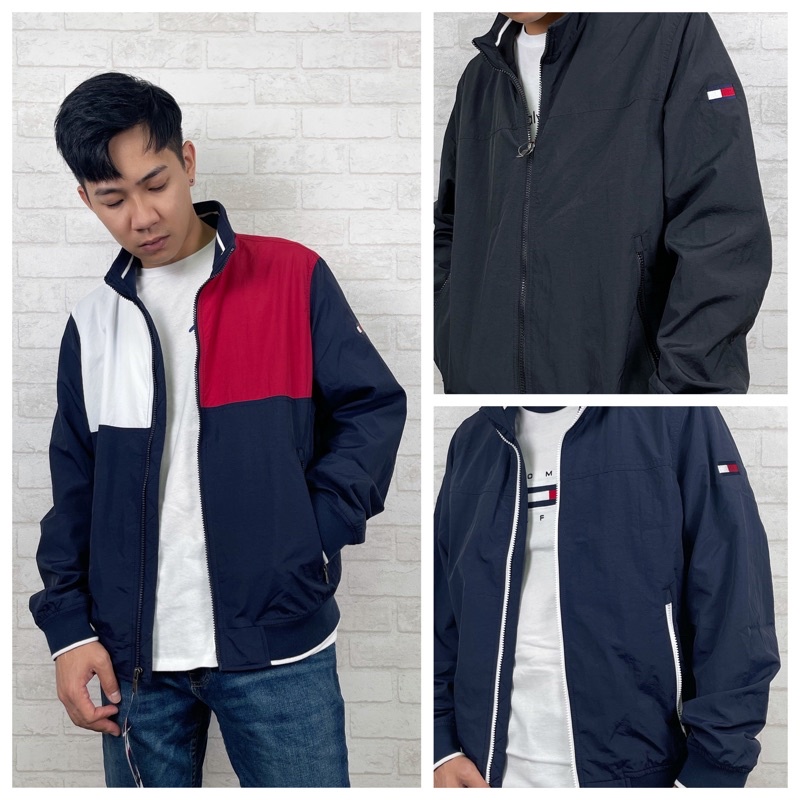 【New START精品服飾-員林】現貨免運 Tommy Hilfiger 電繡國旗 防潑水 防風 薄外套 立領外套