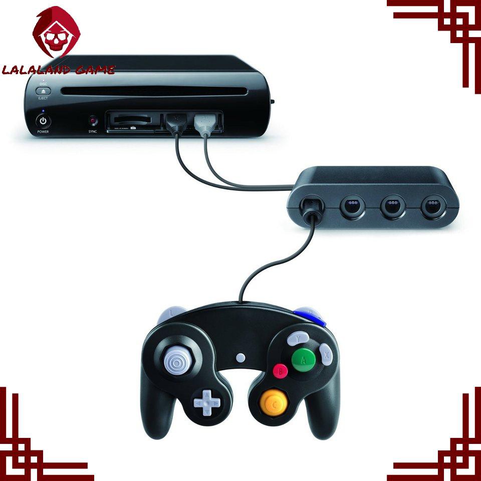 Switch Wiiu Pc轉gc手柄轉接器便攜式大小4端口usb適配器 蝦皮購物