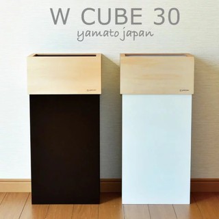 日本yamato japan｜純手工木製 WCUBE北歐風大容量垃圾桶30L