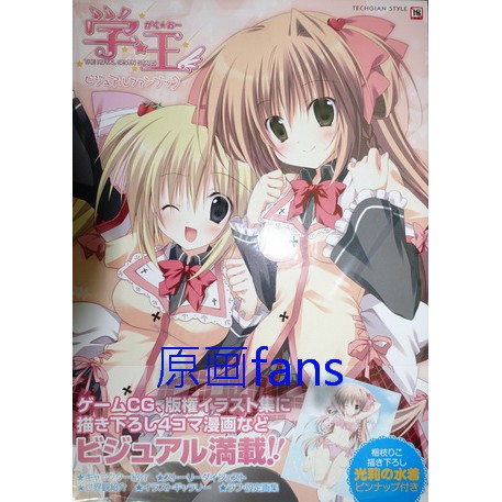 原画fans 日版學王梱枝りこ設定資料集畫冊korie Riko 枕学王 蝦皮購物
