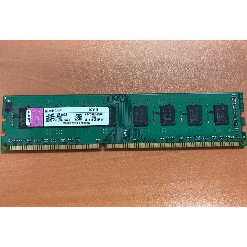 Kingston 金士頓 DDR3 1333 4GB 雙面 16顆粒 桌機記憶體 終生保固【拆機良品、售價為單支價】