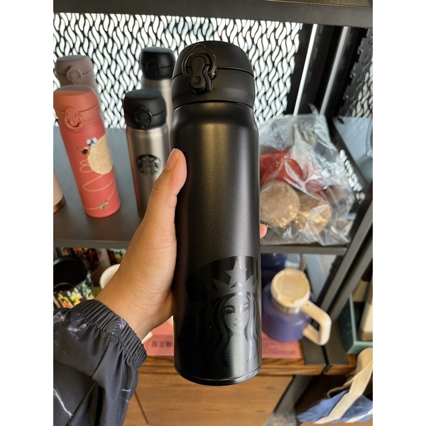 星巴克 Starbucks 600ml SG黑品牌輕量瓶 膳魔師 代工 女神 不鏽鋼杯 保溫瓶