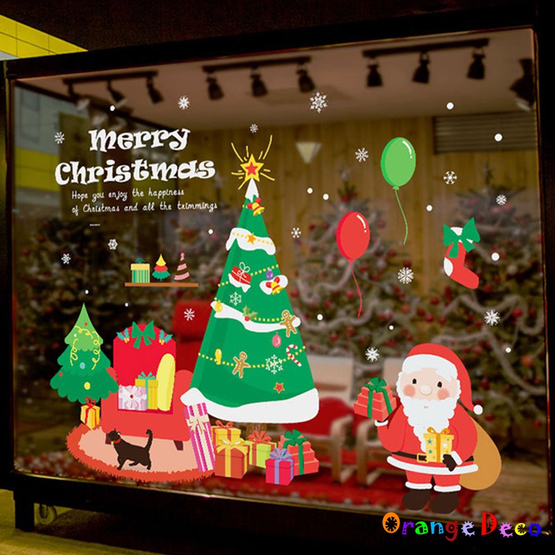 【橘果設計】耶誕晚會聖誕節 壁貼 牆貼 壁紙 DIY組合裝飾佈置