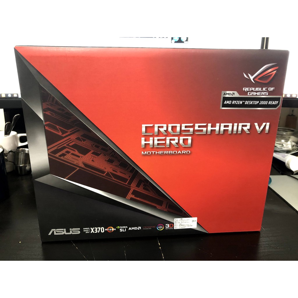 ASUS ROG CROSSHAIR VI HERO C6H (無Wifi版本，有維修紀錄，詳見說明)