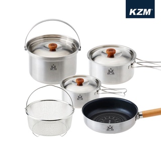 【Kazmi】KZM 三層304高級不鏽鋼鍋具組L K8T3K002