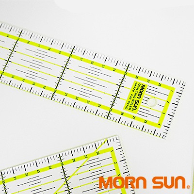 Mornsun 30x5cm拼布製圖尺 裁縫專用定規尺 縫份尺 切割尺專利黃黑雙色印刷深淺布均適用台灣製 蝦皮購物