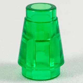 樂高 LEGO 透明 綠色 1x1 圓錐 4589b 積木 玩具 Trans-Green Cone Top Groove