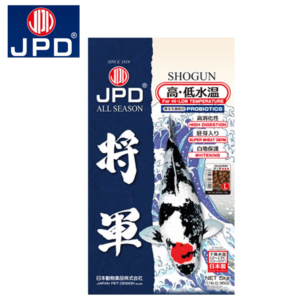 【JPD】日本高級錦鯉飼料-將軍(高低水溫) 賽級錦鯉指定 日本產 全年適用 免運 毛貓寵