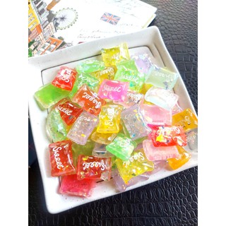史萊姆材料 模擬sweet糖果 樹脂糖果(一包5顆)顏色隨機