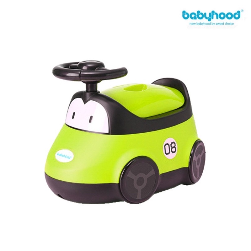 全新 公司貨babyhood小汽車學習便器(綠色)兒童馬桶 便器 小馬桶 傳佳知寶