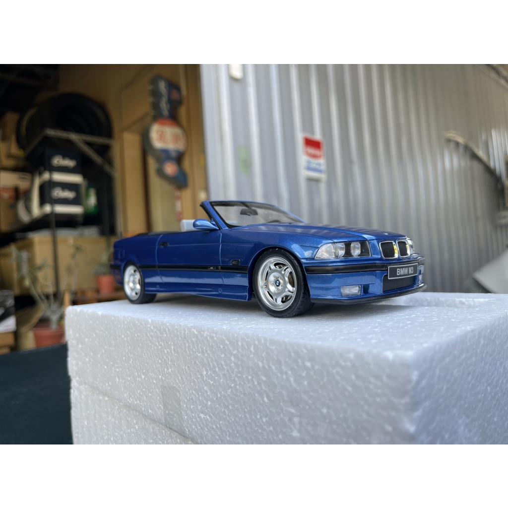 NO.02 OTTO 1/18 BMW 寶馬 E36 M3 Cabriolet 敞篷版 藍色 OT279