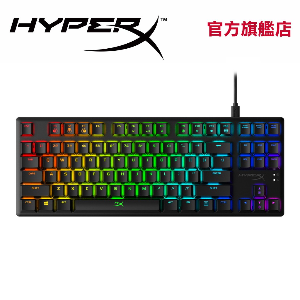 HyperX Alloy Origins Core 機械式電競鍵盤 80%英文版鍵盤 【HyperX官方旗艦店】