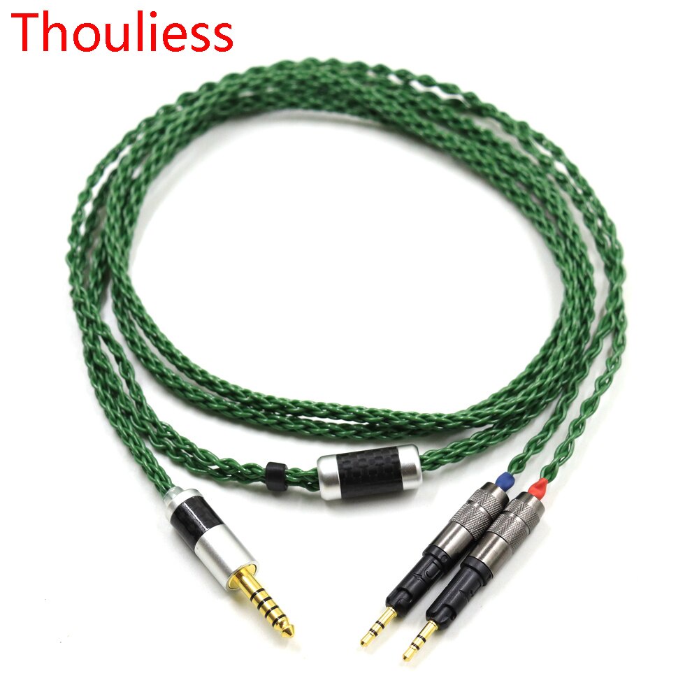 Thouliess-替換耳機線(4.4mm、2.5 XLR、6.35 鍍銀、R70X,適用於 ATH-R70X R70X