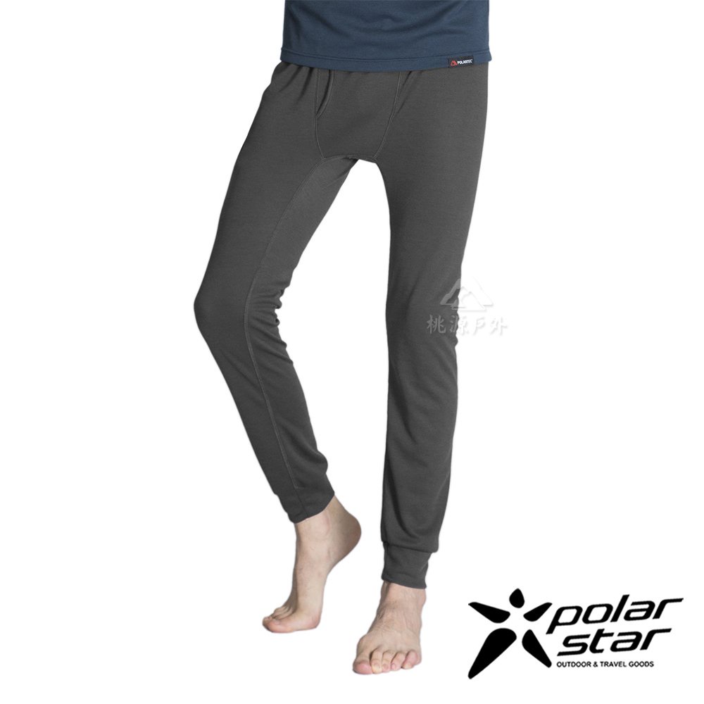 【PolarStar】男 排汗保暖長褲『灰』P21415