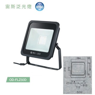 好商量~ 舞光 50W LED 宙斯 泛光燈 戶外燈 洗牆燈 投光燈 IP66 全電壓 保固一年 投射燈