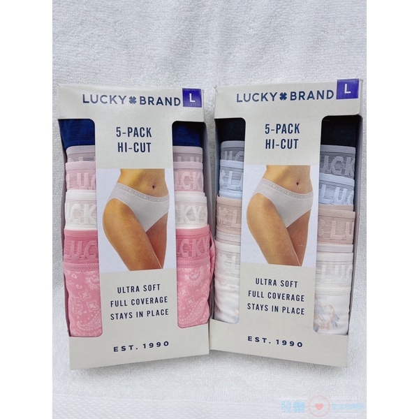 ☘️LUCKY BRAND 女高衩內褲五入組 #1527171