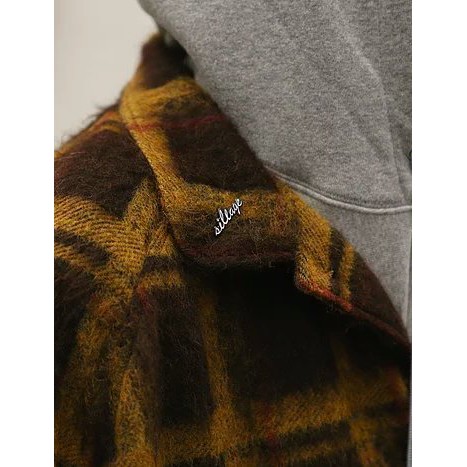 予約販売品 sillage Boxy CHECK BOXY Jacket Work CROPPED Alpaca WORK