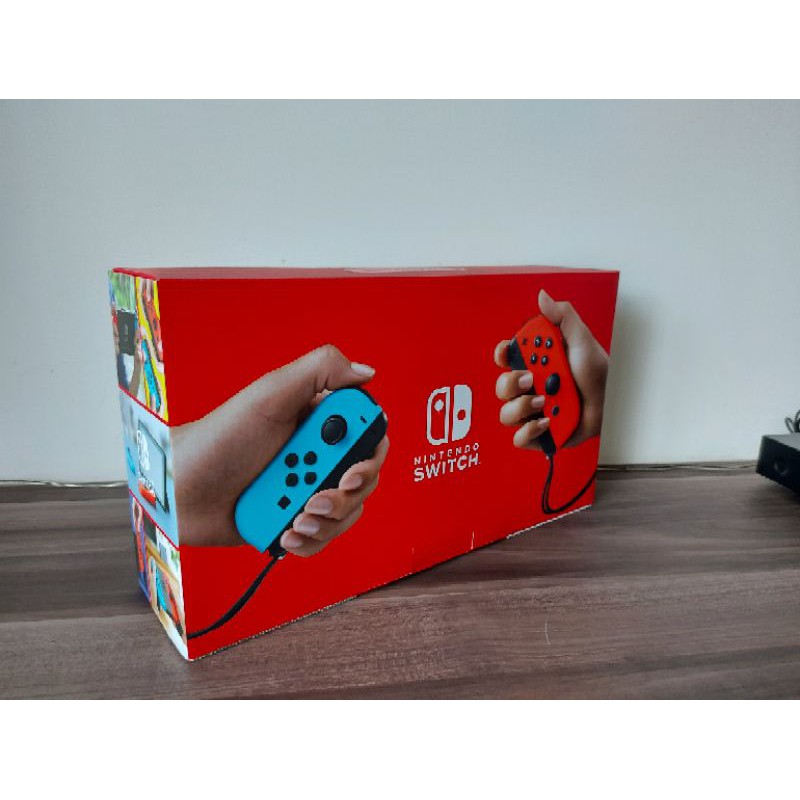 任天堂Nintendo Switch新款主機／續航加強版／紅＆籃