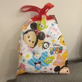 全新現貨快速出貨Disney迪士尼tsumtsum束口袋小包包小背袋收納袋外出包外出神器生日送禮親子玩具