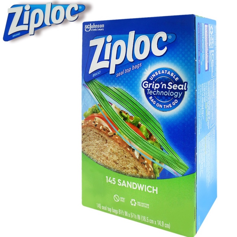 美國 Ziploc 密保諾 可封式 保鮮袋 夾鏈袋 密封袋 舒肥 耐熱 82度 PE 145入 現貨 快速出貨