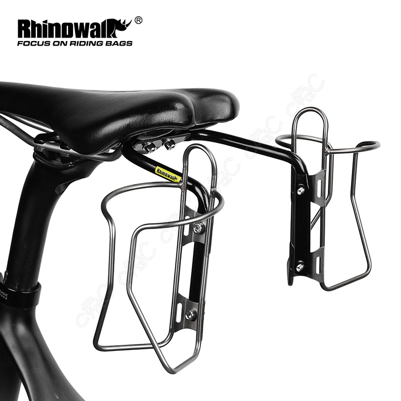 Rhinowalk-單車鋁合金蟲蛹包固定架：鞍座水壺架轉接座 三鐵擴充延伸支架 環島自行車坐墊轉換座 腳踏車座墊轉接架