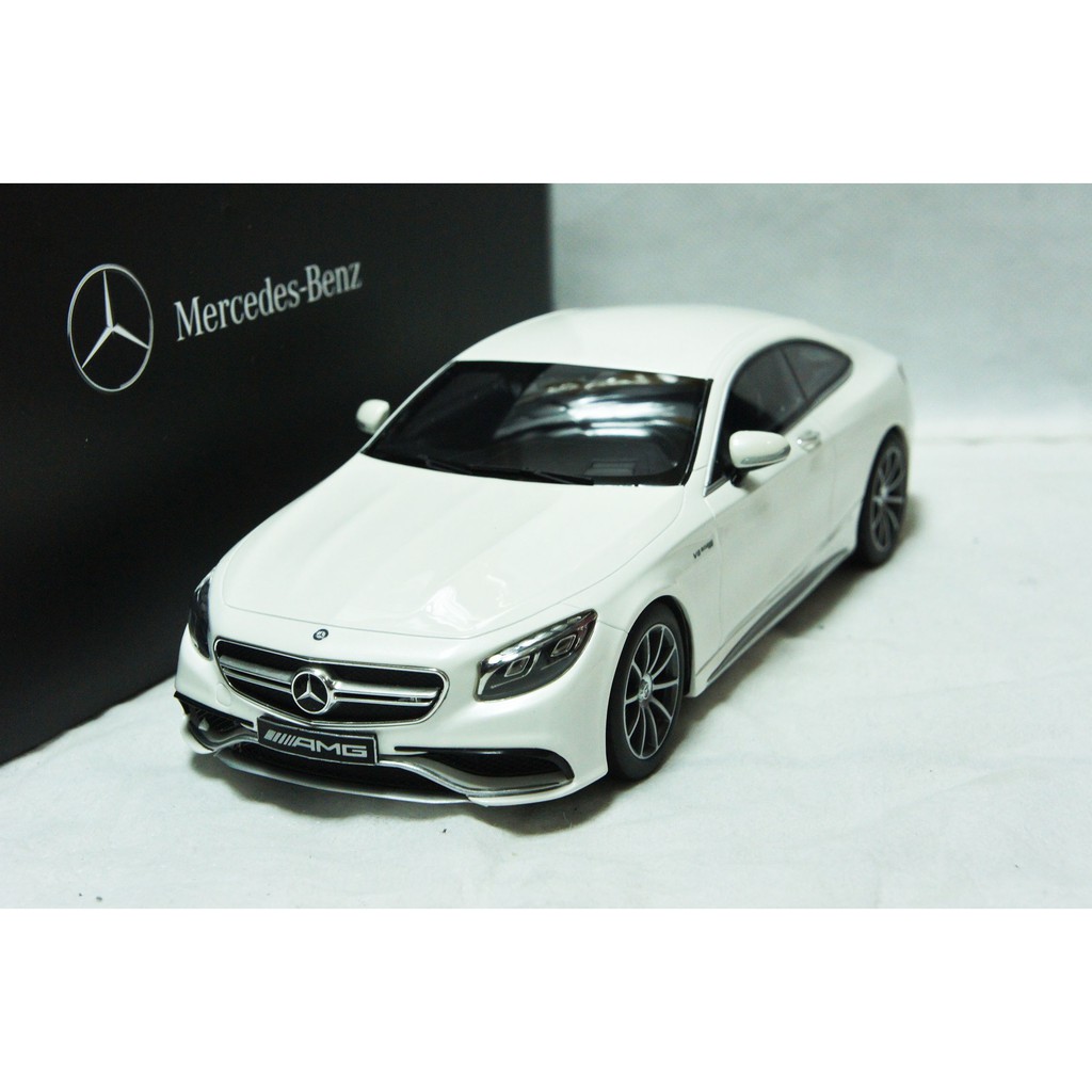 特價 賓士原廠1 18 Gt Spirit Mercedes Benz S63 Amg 15 白 限量樹脂車 蝦皮購物
