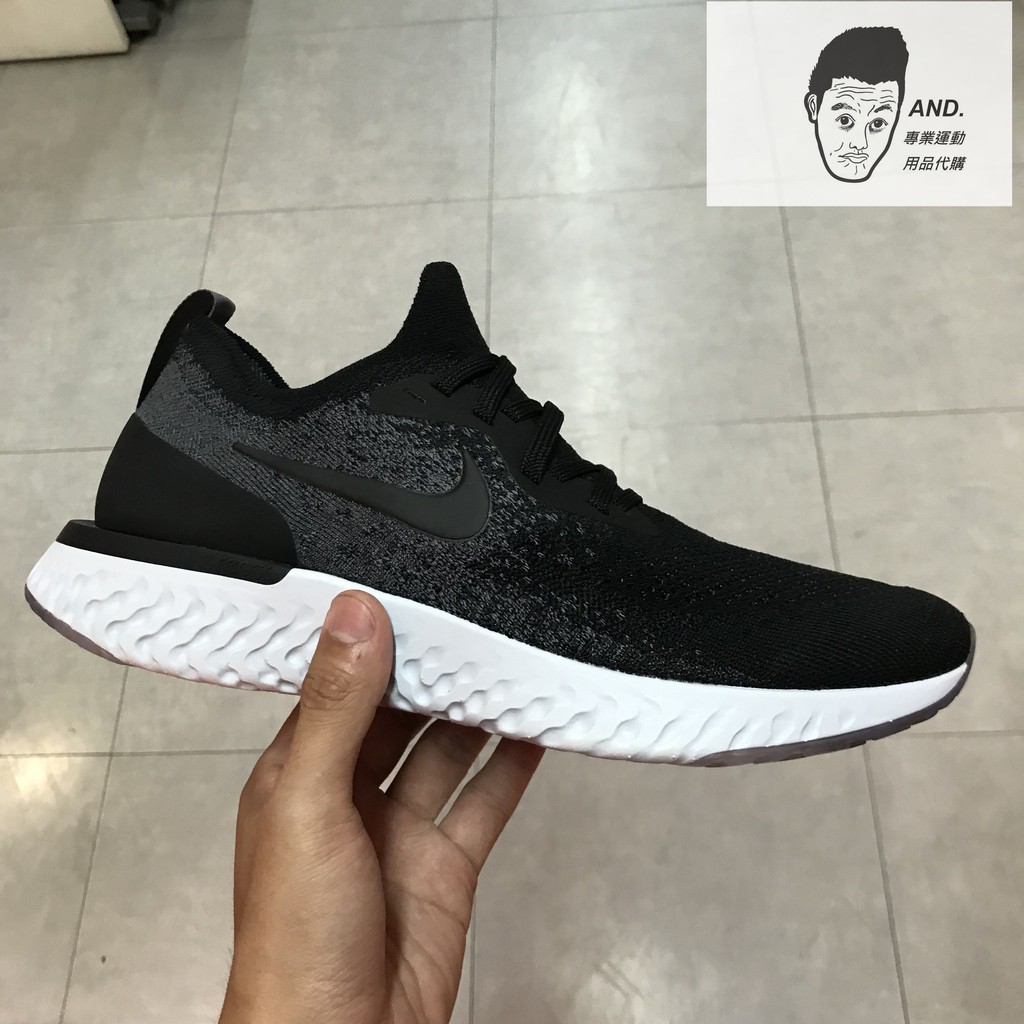 【AND.】NIKE EPIC REACT FLYKNIT 編織 黑灰 男女款 AQ0067/70-001