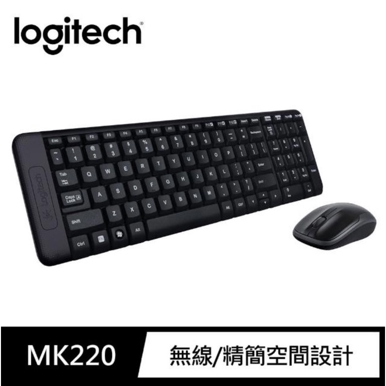 【logitech 羅技】MK220 無線鍵鼠組