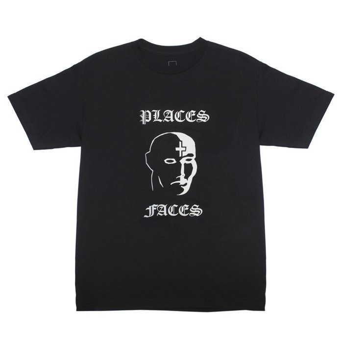 💣Places+Faces Face Logo Tee🌚人臉圖案短T 短袖 經典十字 男女皆可穿 黑色⏩現貨